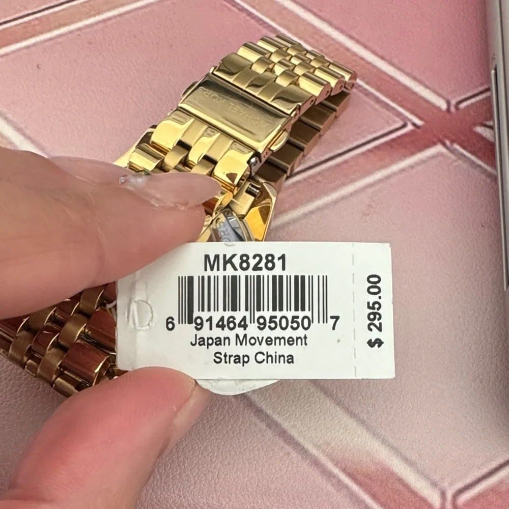 Michael Kors Gold Tone Chronograph Bracelet Watch